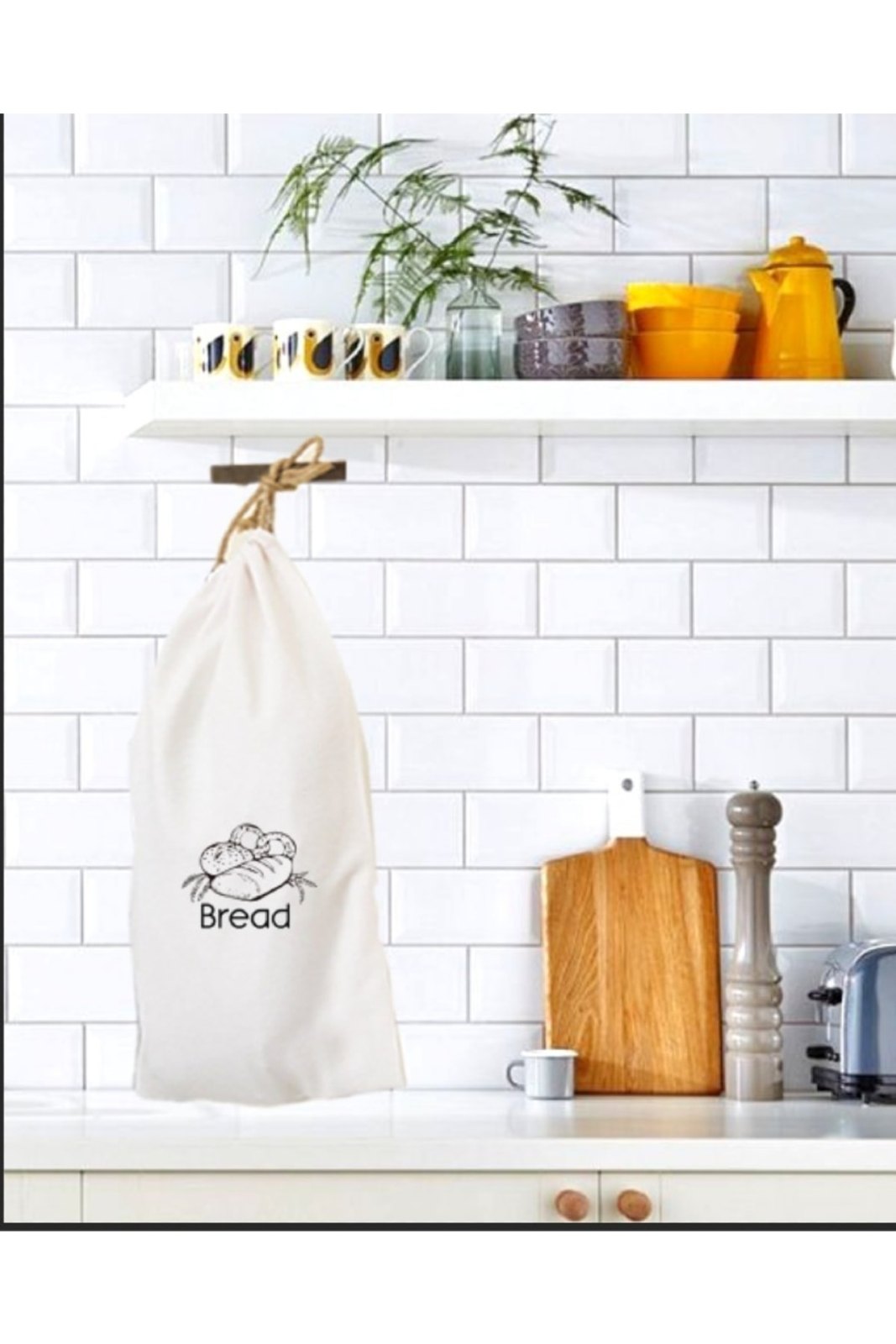 Sağlıklı Ekmek Torbası -30x50 Ekmek Kesesi Baskılı