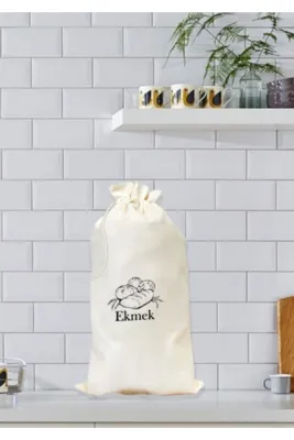 Sağlıklı Ekmek Torbası -30x50 Ekmek Kesesi Baskılı