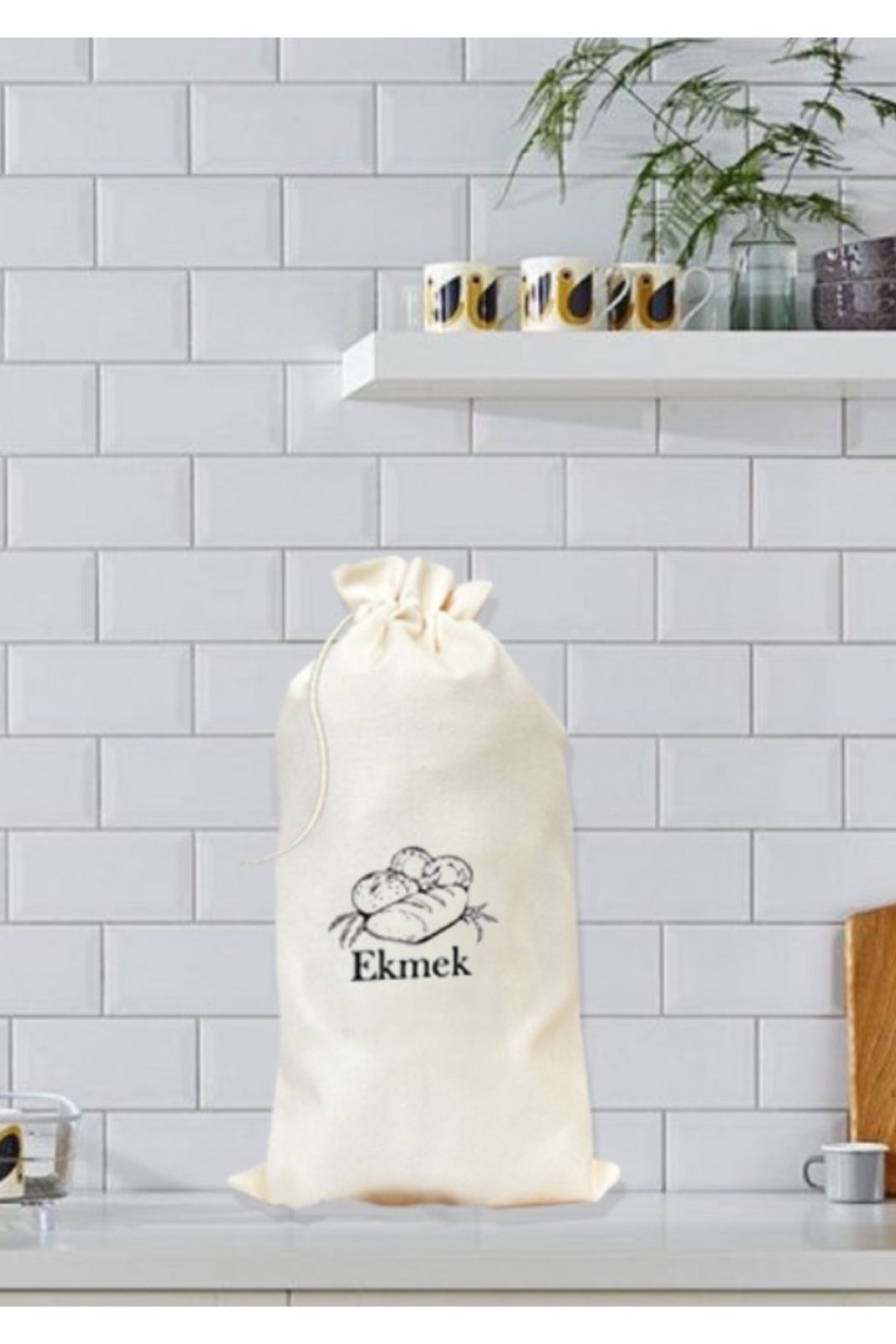 Sağlıklı Ekmek Torbası -30x50 Ekmek Kesesi Baskılı